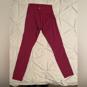 Lululemon Sz 4 Invigorate High-Rise Crop 23" Raspberry